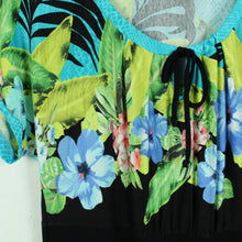 Laden Sie das Bild in den Galerie-Viewer, Second Hand BELLANATUR Kleid Gr. M bunt Hawaii (*)