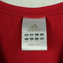 Laden Sie das Bild in den Galerie-Viewer, Second Hand ADIDAS Vintage T-Shirt Gr. M rot V-Neck (*)