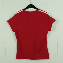 Laden Sie das Bild in den Galerie-Viewer, Second Hand ADIDAS Vintage T-Shirt Gr. M rot V-Neck (*)
