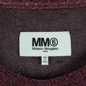 Second Hand MM6 Martin Maison Margiela T-Shirt Gr. XS pink Glitzer (*)