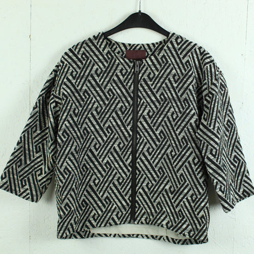 Second Hand H&M TREND Jacke Gr. 40 schwarz weiß (*)