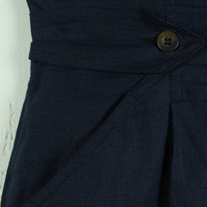 Second Hand MARELLA Leinenrock Gr. 36 dunkelblau Leinen Rock (*)