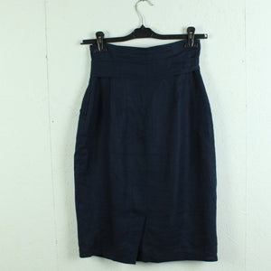 Second Hand MARELLA Leinenrock Gr. 36 dunkelblau Leinen Rock (*)