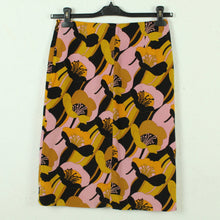 Laden Sie das Bild in den Galerie-Viewer, Second Hand H&amp;M Rock Gr. 36 mehrfarbig geblümt 70s Style (*)