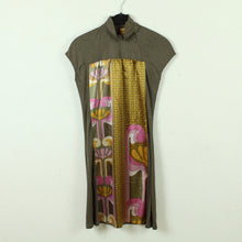 Laden Sie das Bild in den Galerie-Viewer, Second Hand MUCHACHA Kleid Gr. 34 braun bunt 70s Style (*)