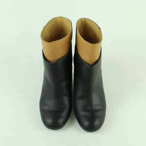 Second Hand MM6 MARTIN MARGIELA Stiefeletten Gr. 38 schwarz braun (*)