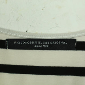 Second Hand PHILOSOPHY BLUES Top Gr. XL schwarz weiß gestreift (*)