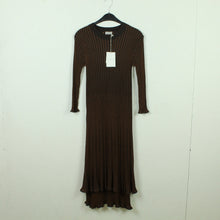 Laden Sie das Bild in den Galerie-Viewer, Second Hand BY MALENE BIRGER Kleid Gr. L braun gerippt NEU (*)