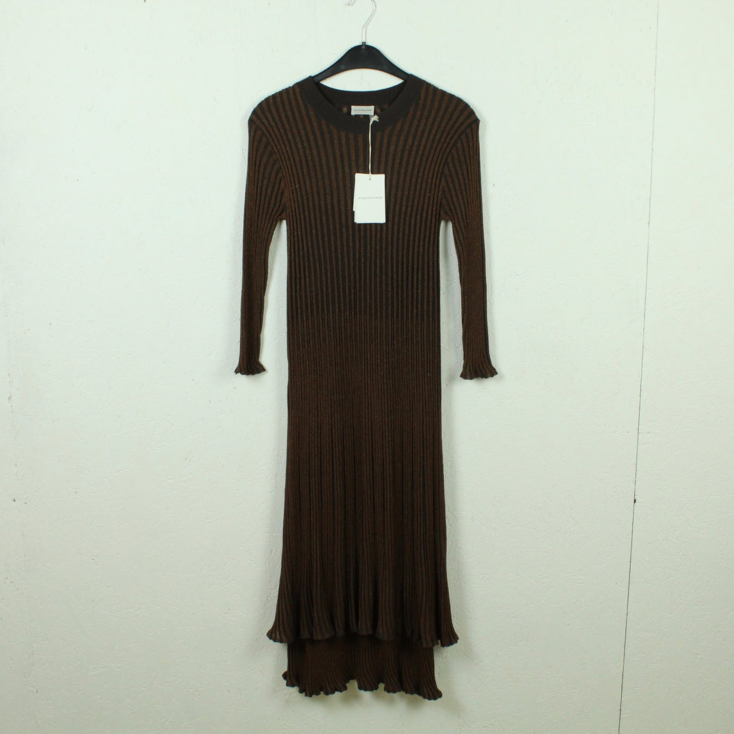 Second Hand BY MALENE BIRGER Kleid Gr. L braun gerippt NEU (*)