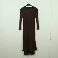 Laden Sie das Bild in den Galerie-Viewer, Second Hand BY MALENE BIRGER Kleid Gr. L braun gerippt NEU (*)