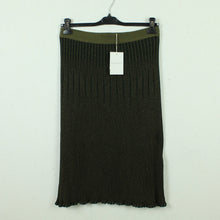Laden Sie das Bild in den Galerie-Viewer, Second Hand BY MALENE BIRGER Rock Gr. L grün gerippt Strickrock NEU (*)