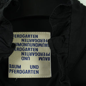 Second Hand BAUM & PFERDGARTEN Bluse Gr. 36 schwarz Rüschenbluse Volants (*)