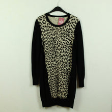 Laden Sie das Bild in den Galerie-Viewer, Second Hand THAKOON Kleid mit Wolle Gr. M  schwarz Leopard Animalprint (*)