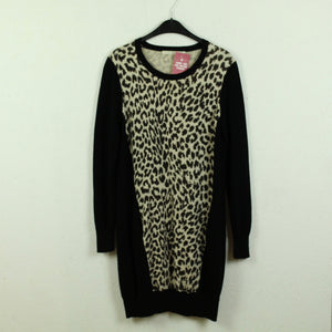 Second Hand THAKOON Kleid mit Wolle Gr. M  schwarz Leopard Animalprint (*)
