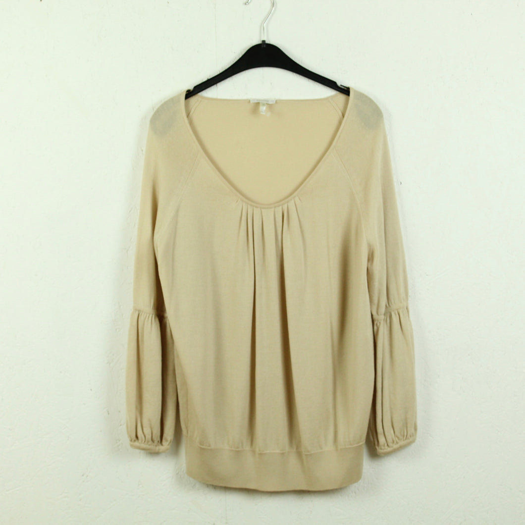 Second Hand ESCADA Pullover Gr. 38 beige mit Wolle (*)