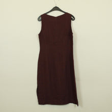 Laden Sie das Bild in den Galerie-Viewer, Vintage Leinenkleid Gr. L braun Leinen Kleid