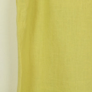 Made in Italy Vintage Leinenkleid Gr. 40 gelb uni Leinen Sommerkleid
