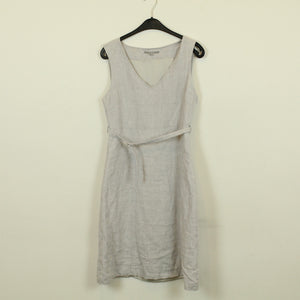 Second Hand InWear Vintage Kleid mit Leinen Gr. 40 grau (*)