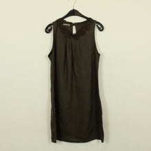 Laden Sie das Bild in den Galerie-Viewer, Second Hand MADE IN ITALY Leinenkleid Gr. 38 braun Leinen Kleid (*)