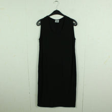 Laden Sie das Bild in den Galerie-Viewer, Vintage Kleid Gr. M schwarz uni Etuikleid Basic