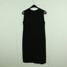 Laden Sie das Bild in den Galerie-Viewer, Vintage Kleid Gr. M schwarz uni Etuikleid Basic