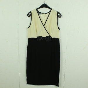 LUISA SPAGNOLI Vintage Kleid Gr. M schwarz creme Etuikleid