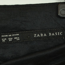 Laden Sie das Bild in den Galerie-Viewer, Second Hand ZARA Rock Gr. XS schwarz Bleistiftrock (*)