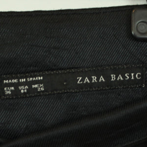 Second Hand ZARA Rock Gr. XS schwarz Bleistiftrock (*)