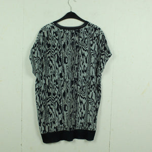 Second Hand WERA STOCKHOLM Bluse Gr. 36 dunkelblau grau oversized (*)