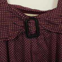 Laden Sie das Bild in den Galerie-Viewer, Second Hand BURBERRY Kleid Gr. 34 weinrot gemustert Trägerkleid (*)