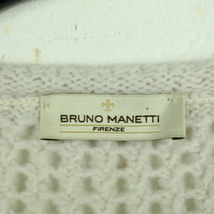 Second Hand BRUNO MANETTI Pullunder Gr. S/M beige mit Wolle (*)