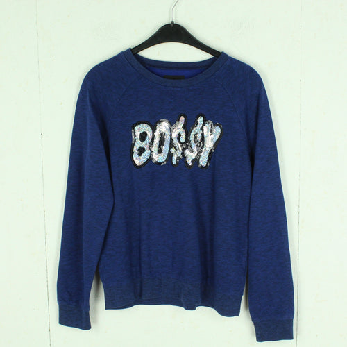 Second Hand JOE BOXER Sweatshirt Gr. M blau mit Print 
