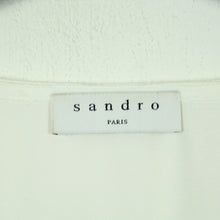 Laden Sie das Bild in den Galerie-Viewer, Second Hand SANDRO PARIS Bluse Gr. 2 weiß Spitze (*)
