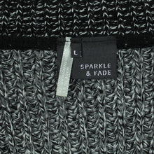 Laden Sie das Bild in den Galerie-Viewer, Second Hand SPARKLE &amp; FADE Pullover Gr. L schwarz grau meliert Strick (*)