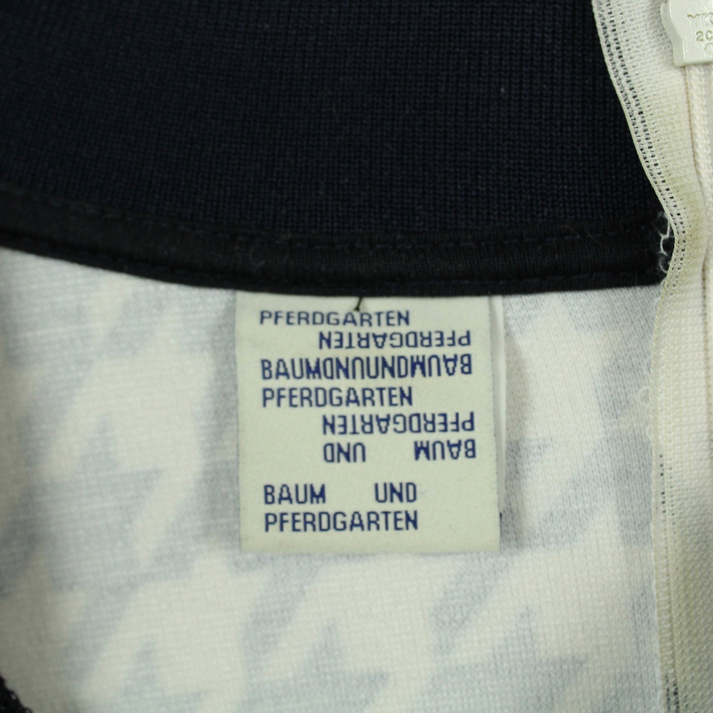 Second Hand BAUM & PFERDGARTEN Kleid Gr. M blau weiß Hahnentritt Muster (*)