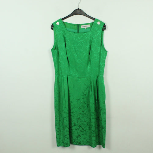 Second Hand MICHAEL STURM Seidenkleid Gr. 40 (UK12) grün Kleid Seide (*)