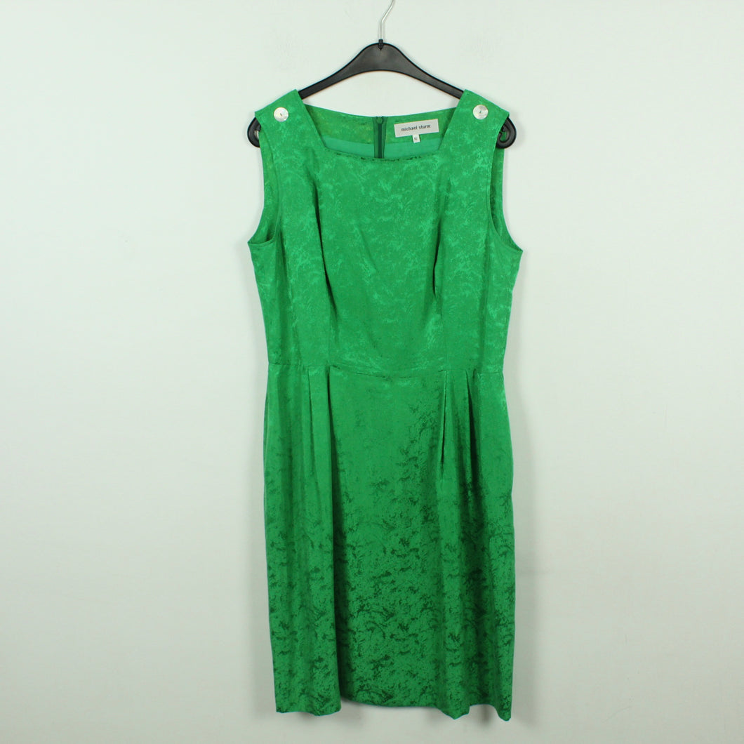 Second Hand MICHAEL STURM Seidenkleid Gr. 40 (UK12) grün Kleid Seide (*)
