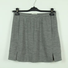Laden Sie das Bild in den Galerie-Viewer, Second Hand BALENCIAGA Wollrock Gr. 38 grau Minirock (*)