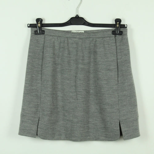 Second Hand BALENCIAGA Wollrock Gr. 38 grau Minirock (*)