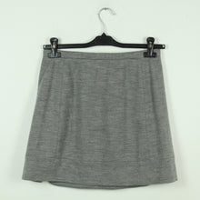 Laden Sie das Bild in den Galerie-Viewer, Second Hand BALENCIAGA Wollrock Gr. 38 grau Minirock (*)