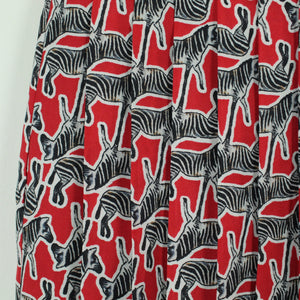 Second Hand ZARA Plissee Skorts Gr. M bunt Zebra Print Shorts (*)