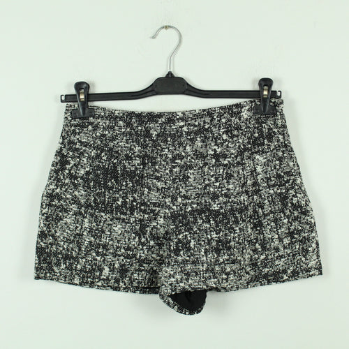 Second Hand PROENZA SCHOULER Shorts mit Seide Gr. S schwarz weiss Designer (*)
