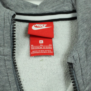 Second Hand NIKE Jacke Gr. XL grau Hoodie (*)