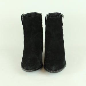 Second Hand RACHEL ZOE Stiefeletten Gr. 40,5 schwarz Booties Leder  (*)
