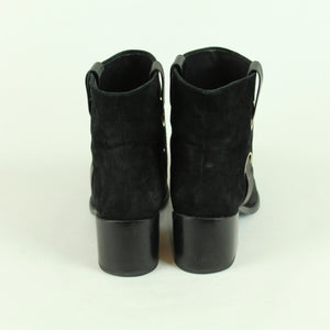 Second Hand RACHEL ZOE Stiefeletten Gr. 40,5 schwarz Booties Leder  (*)