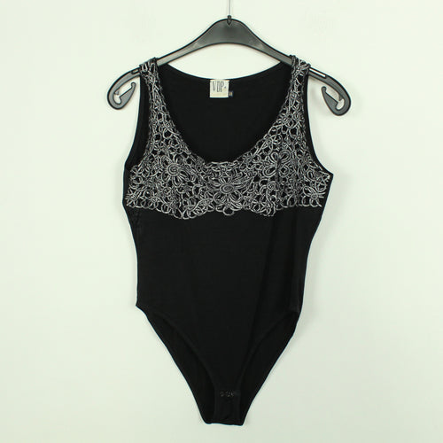 Vintage Body Gr. L schwarz silber