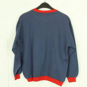 Vintage Sweatshirt Gr. M blau mehrfarbig Print: Baseball Boston New York