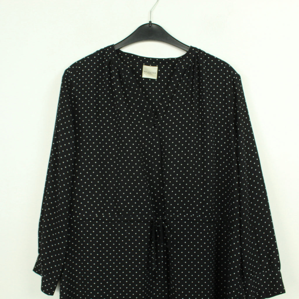 Second Hand SELECTED FEMME Kleid Gr. 40 schwarz weiß gepunktet (*)