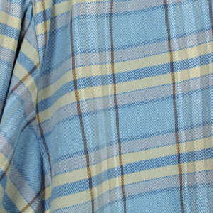 Vintage Flanellhemd Gr. XL hellblau mehrfarbig kariert