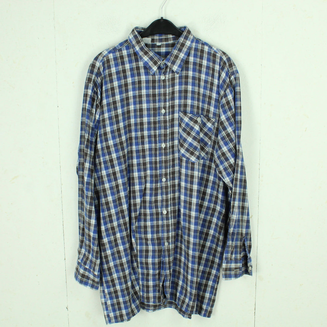 Vintage Flanellhemd Gr. XL schwarz mehrfarbig kariert Hemd